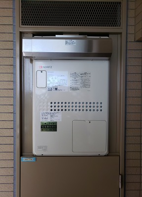 東京都新宿区 Ｈ様 都市ガス ノーリツ給湯器 GTH-2444AWX3H-1 BL 24号フルオート給湯暖房給湯器 交換工事 交換後