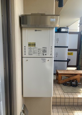 神奈川県川崎市麻生区 Ｓ様 都市ガス ノーリツ給湯器 GT-2060SAWX-1 BL 20号オート追焚付給湯器 交換工事 交換後