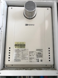 神奈川県茅ヶ崎市 Ｈ様 都市ガス ノーリツ給湯器 GT-2460SAWX-T-1 BL 24号オート追焚付給湯器 交換工事 交換後