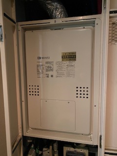 兵庫県明石市 Ｉ様 都市ガス ノーリツエコジョーズ GTH-CP2460AW3H-H BL 24号スタンダード（フルオート）給湯暖房給湯器 交換工事 交換後