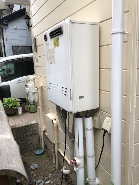 埼玉県所沢市 Ｍ様 都市ガス ノーリツ給湯器 GT-2460SAWX-1 BL 24号オート追焚付給湯器 交換工事 交換前