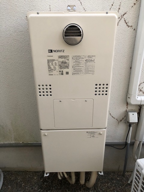 大阪府交野市 Ｎ様 都市ガス ノーリツエコジョーズ GTH-C2461AW6H BL 24号スタンダード（フルオート）給湯暖房給湯器 交換工事 交換後