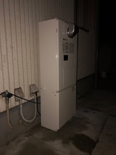 奈良県奈良市 Ｏ様 都市ガス ノーリツエコジョーズ GTH-C2461AW6H BL 24号スタンダード（フルオート）給湯暖房給湯器 交換工事 交換後