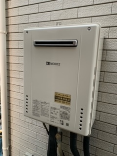 千葉県千葉市稲毛区 Ｓ様 都市ガス ノーリツ給湯器 GT-2460SAWX-1 BL 24号オート追焚付給湯器 交換工事 交換後