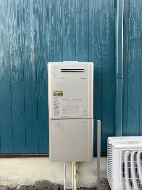愛知県名古屋市中川区 Ｓ様 都市ガス リンナイエコジョーズ RVD-E2405AW2-1(A) 24号フルオート給湯暖房給湯器 交換工事 交換後
