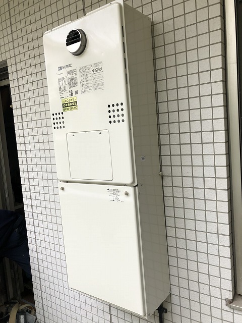 神奈川県川崎市多摩区 T様 都市ガス ノーリツエコジョーズ GTH-C2460AW3H BL 24号（フルオート）給湯暖房給湯器 交換工事 交換後