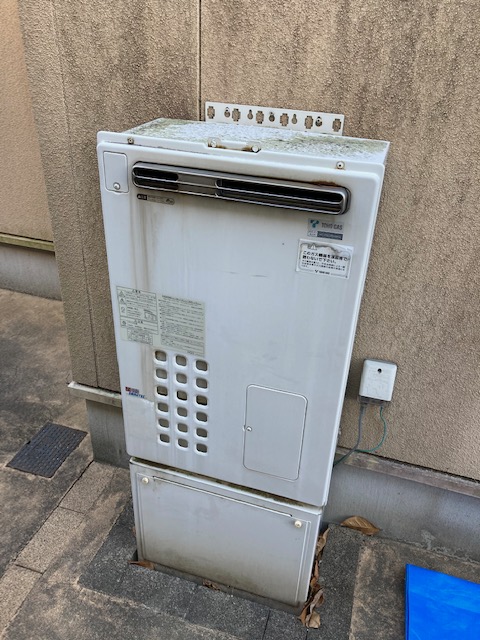 愛知県名古屋市名東区 Ｉ様 都市ガス ノーリツエコジョーズ 	GTH-C2460AW3H BL 24号（フルオート）給湯暖房給湯器 交換工事 交換前