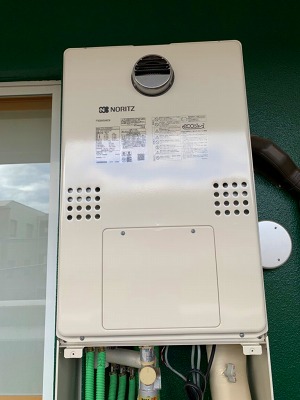 東京都練馬区 Ｇ様 都市ガス ノーリツエコジョーズ 	GTH-C2460AW3H BL 24号（フルオート）給湯暖房給湯器 交換工事 交換後