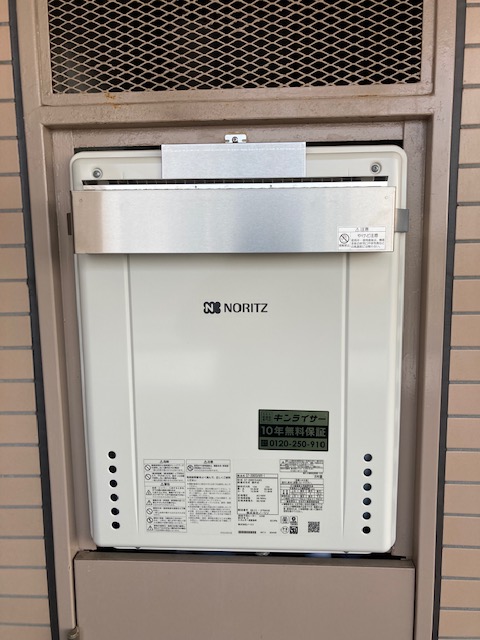 千葉県市川市 Ｈ様 都市ガス ノーリツ給湯器 GT-2060SAWX-1 BL 20号オート追焚付給湯器 交換工事 交換後