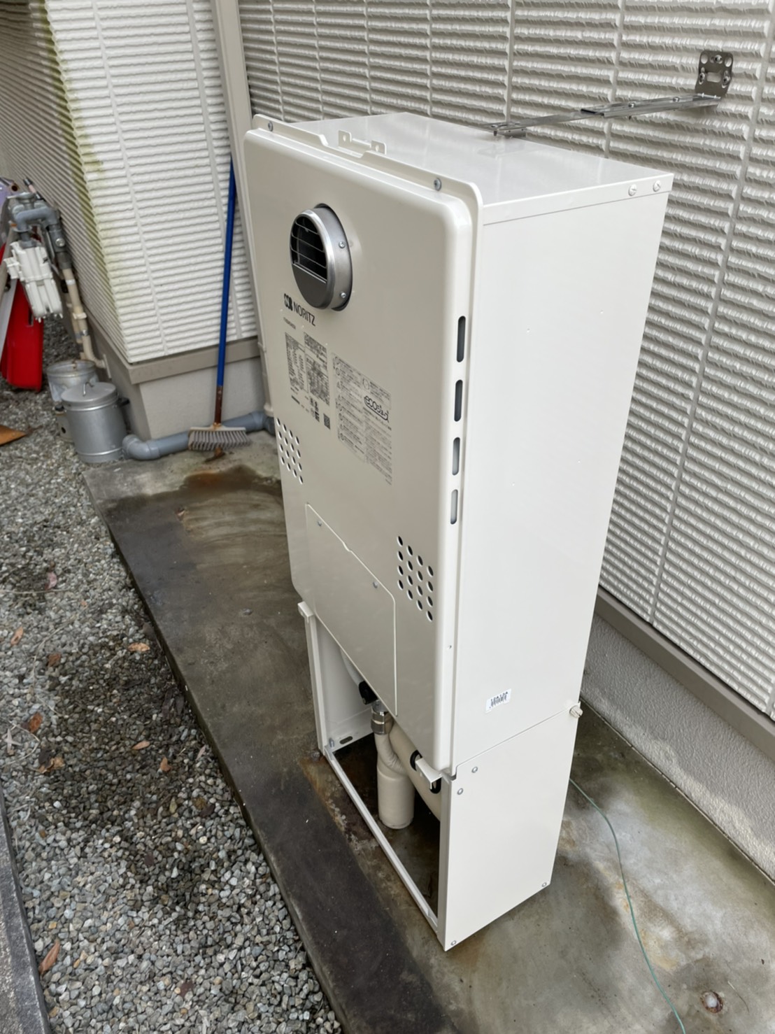 兵庫県神戸市西区 Ｏ様 都市ガス ノーリツエコジョーズ GTH-C2460AW3H BL 24号スタンダード（フルオート）給湯暖房給湯器 交換工事 交換後