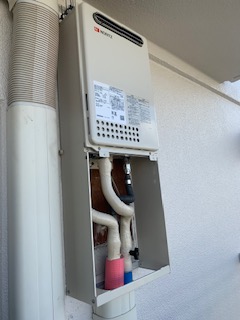 兵庫県神戸市須磨区 Ｋ様 都市ガス ノーリツ給湯器 GQ-2439WS-1 24号オートストップ給湯専用給湯器 交換工事 交換後
