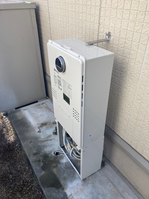 兵庫県神戸市西区 Ｏ様 都市ガス ノーリツ エコジョーズ GTH-C2461AW6H BL 24号スタンダード（フルオート）給湯暖房給湯器 交換工事 交換後