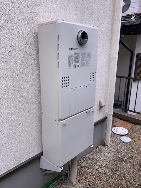 兵庫県神戸市西区 Ｋ様 都市ガス ノーリツエコジョーズ GTH-C2460SAW3H BL 24号シンプル（オート）給湯暖房給湯器 交換工事 交換後