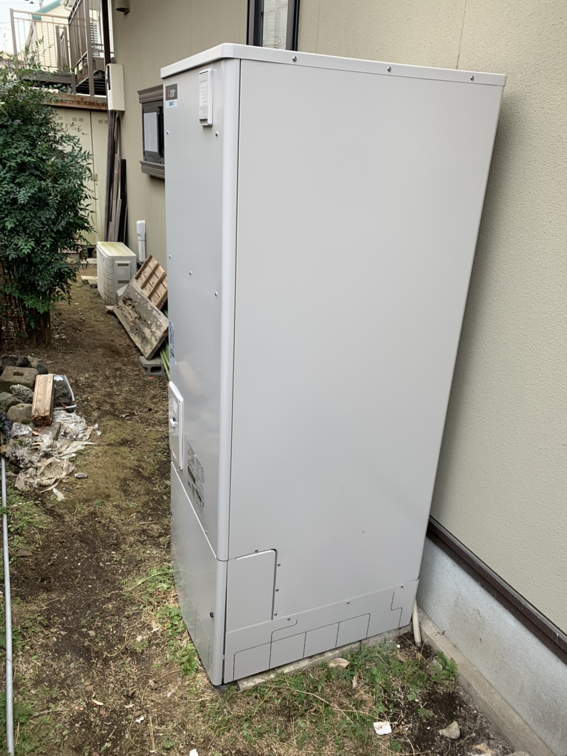 東京都国分寺 Ｒ様 三菱電機エコキュート SRT-S375A 370L角型フルオート 交換工事 交換後