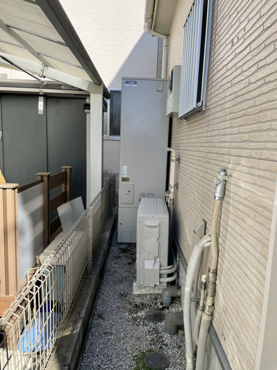 埼玉県志木市 Ｗ様 三菱電機エコキュート SRT-S465U 460L角型フルオート 交換工事 交換後