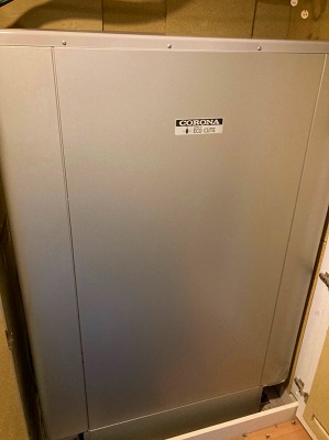 千葉県千葉市若葉区 Ｈ様 コロナエコキュート CHP-ED302AY3 300L薄型フルオート 交換工事 交換後