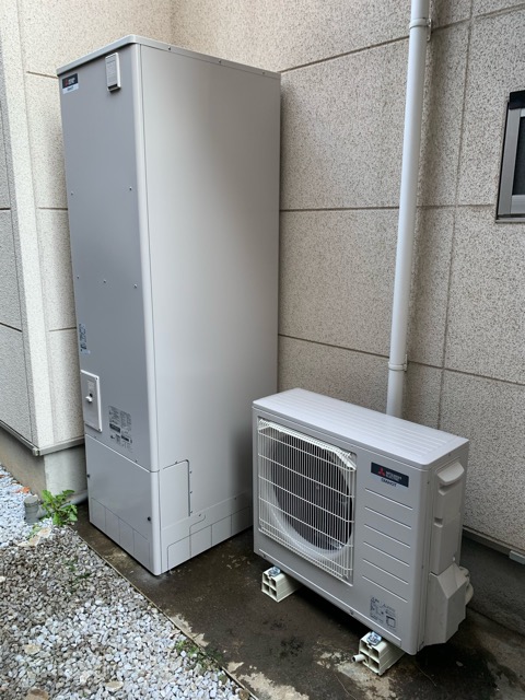 神奈川県横浜市港南区 Ｏ様 三菱電機エコキュート SRT-S465U 460L角型フルオート 交換工事 交換後