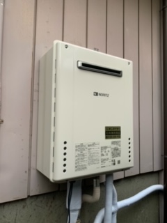 千葉県市川市 Ｈ様 都市ガス ノーリツ給湯器 GT-2060SAWX-1 BL 20号オート追焚付給湯器 交換工事 交換後