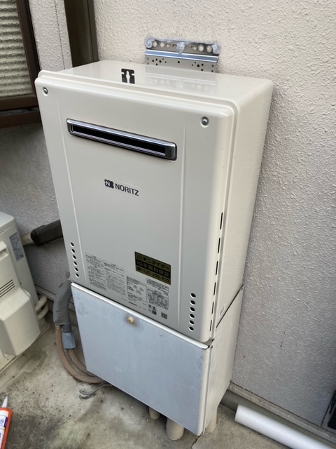 愛知県瀬戸市 Ｙ様 都市ガス ノーリツ給湯器 GT-2460SAWX-1 BL 24号オート追焚付給湯器 交換工事 交換後