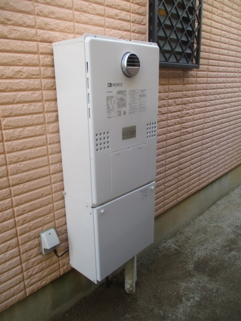 兵庫県宝塚市 Ｙ様 都市ガス ノーリツエコジョーズ GTH-C2460AW3H BL 24号スタンダード（フルオート）給湯暖房給湯器 交換工事 交換後