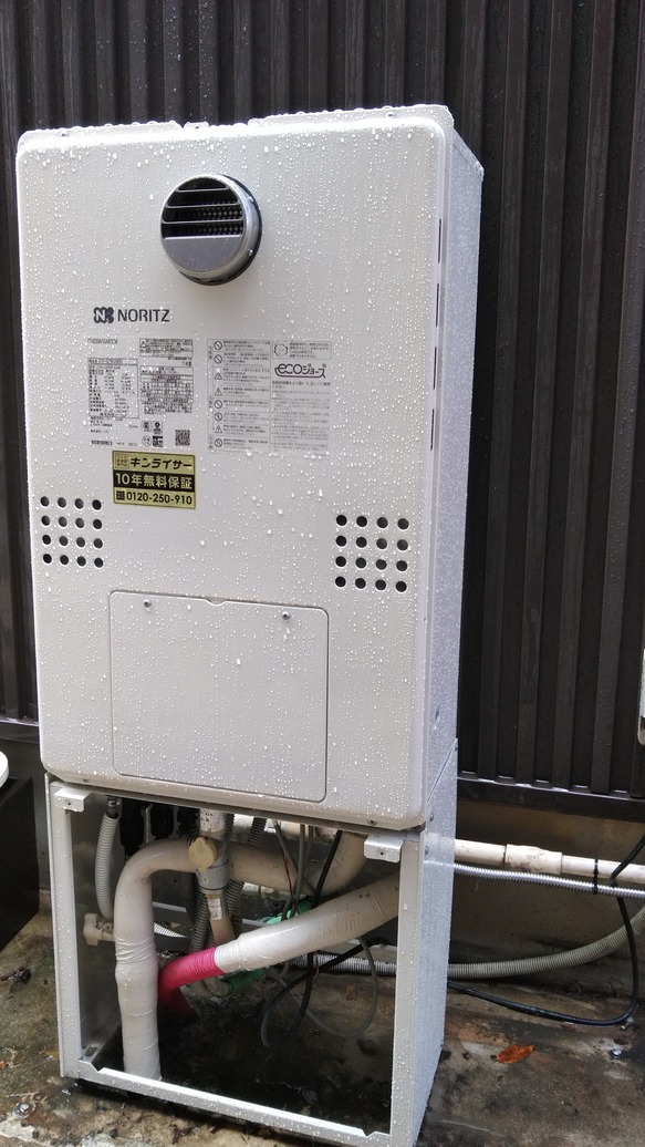愛知県名古屋市緑区 Ｏ様 都市ガス ノーリツエコジョーズ GTH-C2460AW3H BL 24号スタンダード（フルオート）給湯暖房給湯器 交換工事 交換後