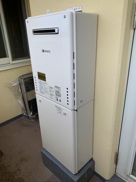 兵庫県西宮市 Ｈ様 都市ガス ノーリツ給湯器 GT-2460AWX-1 BL 24号フルオート追焚付給湯器 交換工事 交換後