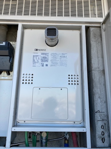 東京都江東区 Ｈ様 都市ガス ノーリツエコジョーズ GTH-C2460AW3H-T BL 24号スタンダード（フルオート）給湯暖房給湯器 交換工事 交換後
