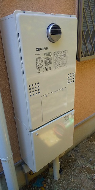 兵庫県西宮市 Ｍ様 都市ガス ノーリツエコジョーズ 	GTH-C2460AW3H BL 24号（フルオート）給湯暖房給湯器 交換工事 交換後