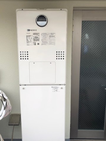 兵庫県神戸市東灘区 Ｔ様 都市ガス ノーリツエコジョーズ GTH-CP2460AW3H BL 24号スタンダード（フルオート）給湯暖房給湯器 交換工事 交換後