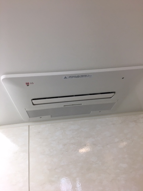兵庫県尼崎市 Ｋ様 ノーリツ天井形浴室暖房乾燥機 BDV-4104AUKNC-J3-BL 交換工事 交換後