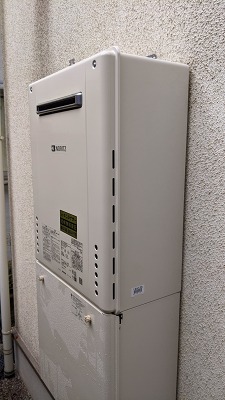 東京都新宿区 Ｏ様 都市ガス ノーリツ給湯器 GT-2460SAWX-1 BL 24号オート追焚付給湯器 交換工事 交換後