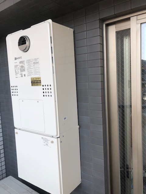 東京都新宿区 Ｏ様 都市ガス ノーリツエコジョーズ GTH-C2460AW3H BL 24号スタンダード（フルオート）給湯暖房給湯器 交換工事 交換後