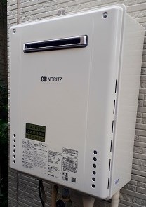 京都府久世郡久御山町 Ｏ様 都市ガス ノーリツ給湯器 GT-2460SAWX-1 BL 24号オート追焚付給湯器 交換工事 交換後