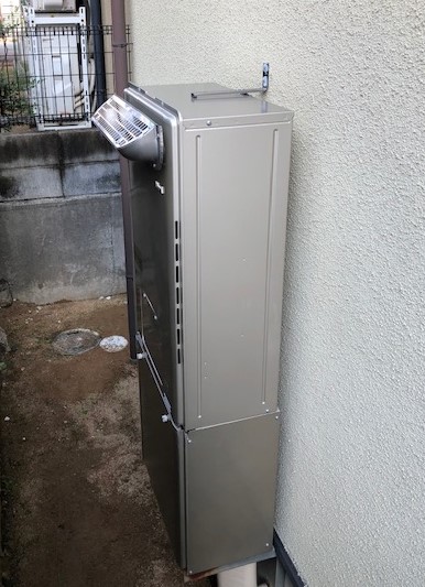兵庫県伊丹市 O様 都市ガス リンナイエコジョーズ RUFH-E2405SAW2-3(A) 24号オート給湯暖房給湯器 交換工事 交換後