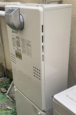 東京都八王子市 Ｍ様 都市ガス ノーリツエコジョーズ GTH-C2460AW3H BL 24号スタンダード（フルオート）給湯暖房給湯器 交換工事 交換後