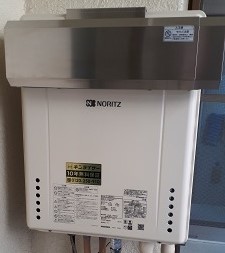 京都府京都市左京区 Ｏ様 都市ガス ノーリツ給湯器 GT-2460AWX-1 BL 24号フルオート追焚付給湯器 交換工事 交換後