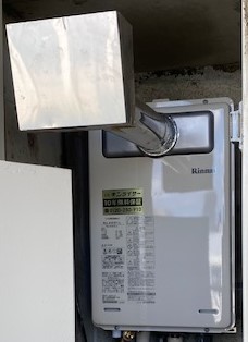 大阪府大阪市城東区 Ｋ様 都市ガス リンナイ給湯器 RUJ-A1610T-L 16号高温水供給式給湯器  交換工事 交換後