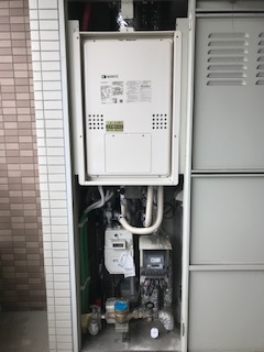 兵庫県芦屋市 H様 都市ガス ノーリツエコジョーズ GTH-CP2460AW3H-H BL 24号スタンダード（フルオート）給湯暖房給湯器 交換工事 交換後