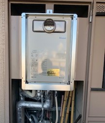 兵庫県神戸市長田区 M様 都市ガス リンナイ給湯器 RUJ-A1610T 16号高温水供給式給湯器 交換工事 交換後