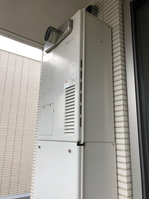 東京都杉並区 K様 都市ガス ノーリツエコジョーズ  GTH-C2461AW3H-H BL 24号スタンダード（フルオート）給湯暖房給湯器 交換工事 交換前