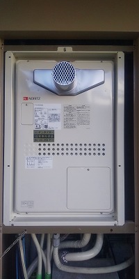 兵庫県神戸市西区 K様 ノーリツ給湯器 GTH-2444SAWX3H-T-1 BL 24号オート給湯暖房給湯器 交換工事 交換後