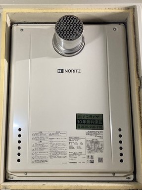 東京都日野市 M様 都市ガス ノーリツ給湯器 GT-2460SAWX-T-1 BL 24号オート追焚付給湯器 交換工事 交換後