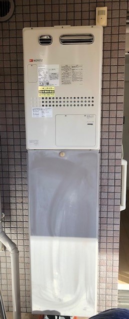 兵庫県川西市 H様 都市ガス ノーリツ給湯器 GQH-2443AWX3H-DX BL 24号高温水供給式暖房給湯器 交換工事 交換後