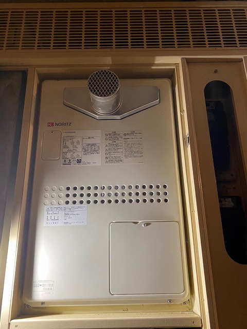 東京都葛飾区 T様 都市ガス ノーリツ給湯器 GTH-2444SAWX3H-T-1 BL 24号オート給湯暖房給湯器 交換工事 交換後