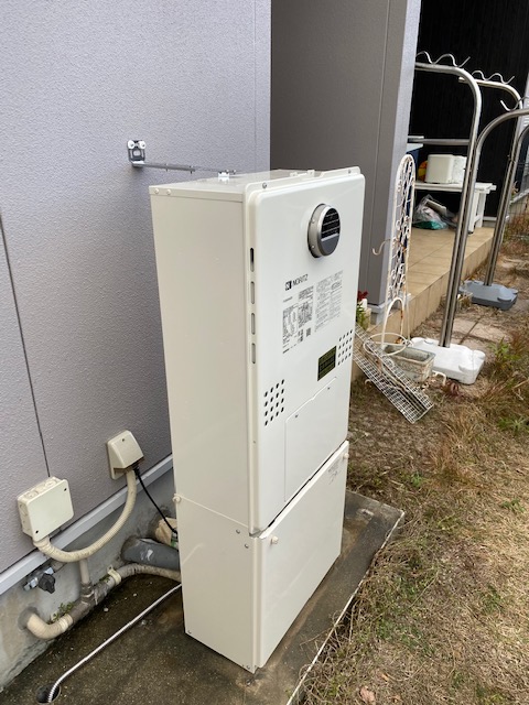 兵庫県神戸市垂水区 T様 都市ガス ノーリツエコジョーズ 	GTH-C2460AW3H BL 24号（フルオート）給湯暖房給湯器 交換工事 交換後