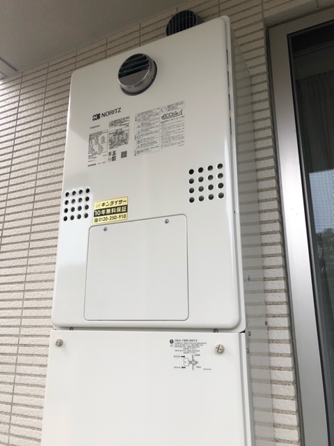 東京都杉並区 K様 都市ガス ノーリツエコジョーズ  GTH-C2461AW3H-H BL 24号スタンダード（フルオート）給湯暖房給湯器 交換工事 交換後