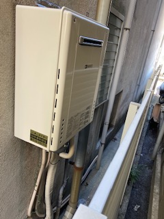 大阪府寝屋川市 T様 都市ガス ノーリツ給湯器 GT-2460SAWX-1 BL 24号オート追焚付給湯器 交換工事 交換後