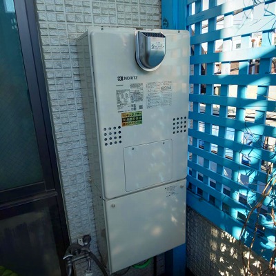 東京都練馬区 H様 都市ガス ノーリツエコジョーズ GTH-C2461SAW6H BL 24号シンプル（オート）給湯暖房給湯器 交換工事 交換後