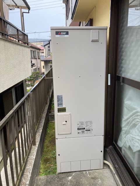 兵庫県川西市 T様 三菱電機エコキュート SRT-W375 370L薄型フルオート 交換工事 交換後