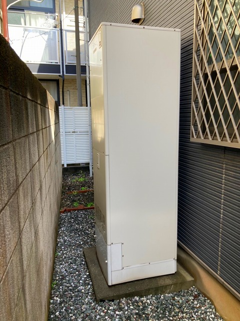 神奈川県川崎市高津区 O様 パナソニックエコキュート HE-NS46KQS 460L角型フルオート 交換工事 交換前